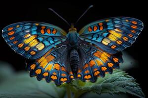 Vibrant Butterfly with Intricate Wing Patterns photo