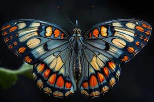 A Detailed Close-up of a Vibrant Butterfly photo