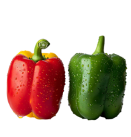 A picture of peppers and peppers on isolated transparent background png