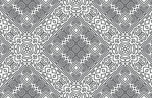 Abstract geometric black and white lines pattern vector