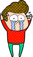 cartoon crying man png
