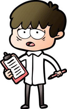 menino exausto dos desenhos animados png