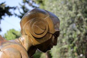 Figures and statues for children in the city park. photo