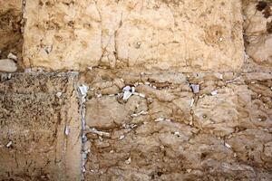 07 13 2023 Jerusalem Israel. The Western Wall is part of the ancient wall around the western slope of the Temple Mount in the Old City of Jerusalem. photo