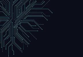Abstract digital background with technology circuit board texture. Electronic motherboard illustration. Communication and engineering concept vector