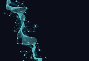 Abstract technology dot and line connection digital global business concept design background. Social network communication vector