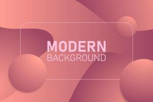 Quiet 3d modern abstract background. Colorful and peaceful backdrop with shapes and circles. vector