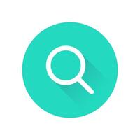 Search Find Magnifying Glass Circular Shadow Icon Illustration vector