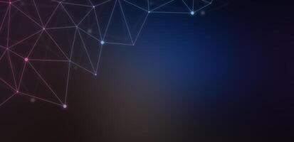 Futuristic technology abstract background with lines for network, big data, data center, server. photo