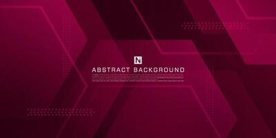 Abstract 3d background. Dark red color gradient background. Hexagonal element shapes. Hexagonal banner design. Eps10 vector