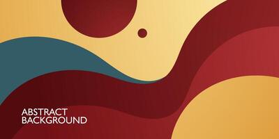 Abstract 3D wave art background design with brown, green, and yellow combination for background design. Eps10 vector