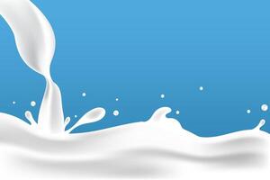milky waves background. additional elements of milk design vector