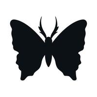 Abstract butterfly silhouette isolated on white background. illustration vector