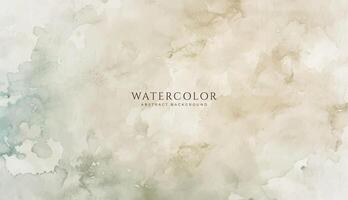 Abstract horizontal watercolor background. Neutral light colored empty space background illustration vector