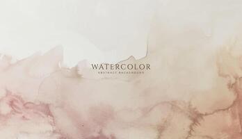 Abstract horizontal watercolor background. Neutral light colored empty space background illustration vector