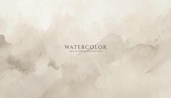 Abstract horizontal watercolor background. Neutral light colored empty space background illustration vector