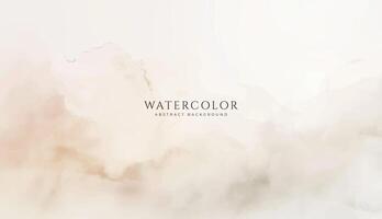 Abstract horizontal watercolor background. Neutral light colored empty space background illustration vector