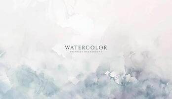 Abstract horizontal watercolor background. Neutral light colored empty space background illustration vector