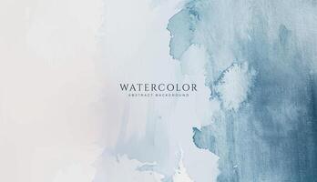 Abstract horizontal watercolor background. Neutral light colored empty space background illustration vector