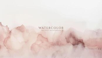 Abstract horizontal watercolor background. Neutral light colored empty space background illustration vector