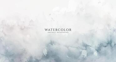Abstract horizontal watercolor background. Neutral light colored empty space background illustration vector