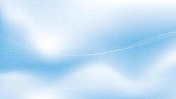 Abstract white and blue color gradient background with wavy lines. illustration. vector