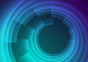 Blue violet glowing tech abstract concept background vector