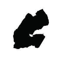 Map of Djibouti. Djibouti Map on white background. vector
