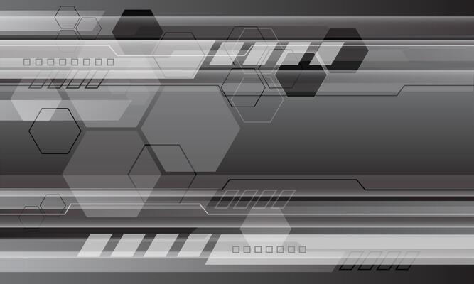 Abstract technology grey black cyber futuristic geometric creative design modern background