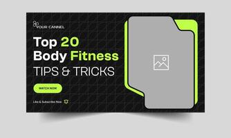 Modern and clean thumbnail banner design, creative cover banner design, fully customizable eps 10 file format vector