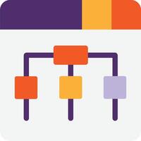 Sitemap Hierarchy Diadram vector