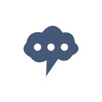 Speech bubble icon vector