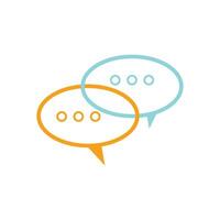 Speech bubble icon vector