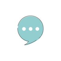 Speech bubble icon vector