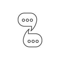 Speech bubble icon vector