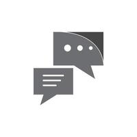 Speech bubble icon vector