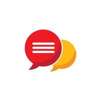 Speech bubble icon vector