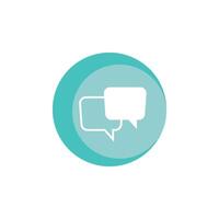 Speech bubble icon vector
