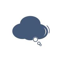 Speech bubble icon vector