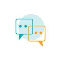Speech bubble icon vector