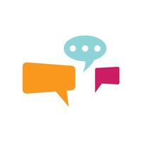 Speech bubble icon vector
