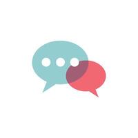 Speech bubble icon vector