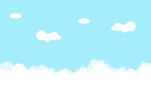 Sky background flat vector