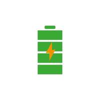 Green Battery Icon. vector