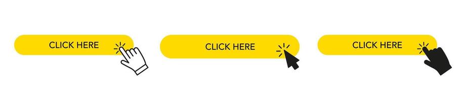 Click here for a set of buttons. vector