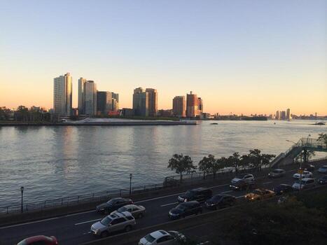 nuevo York ciudad ver desde a través de el río foto