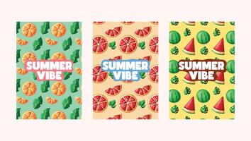 summer card with refreshing background vector