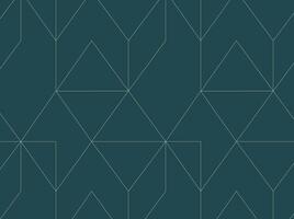 Art deco triangle seamless vintage pattern drawing on turquoise background. vector