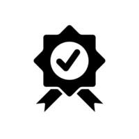 dollar sign in a certificate badge icon vector