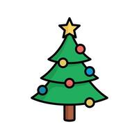 christmas tree icon design template simple and clean vector